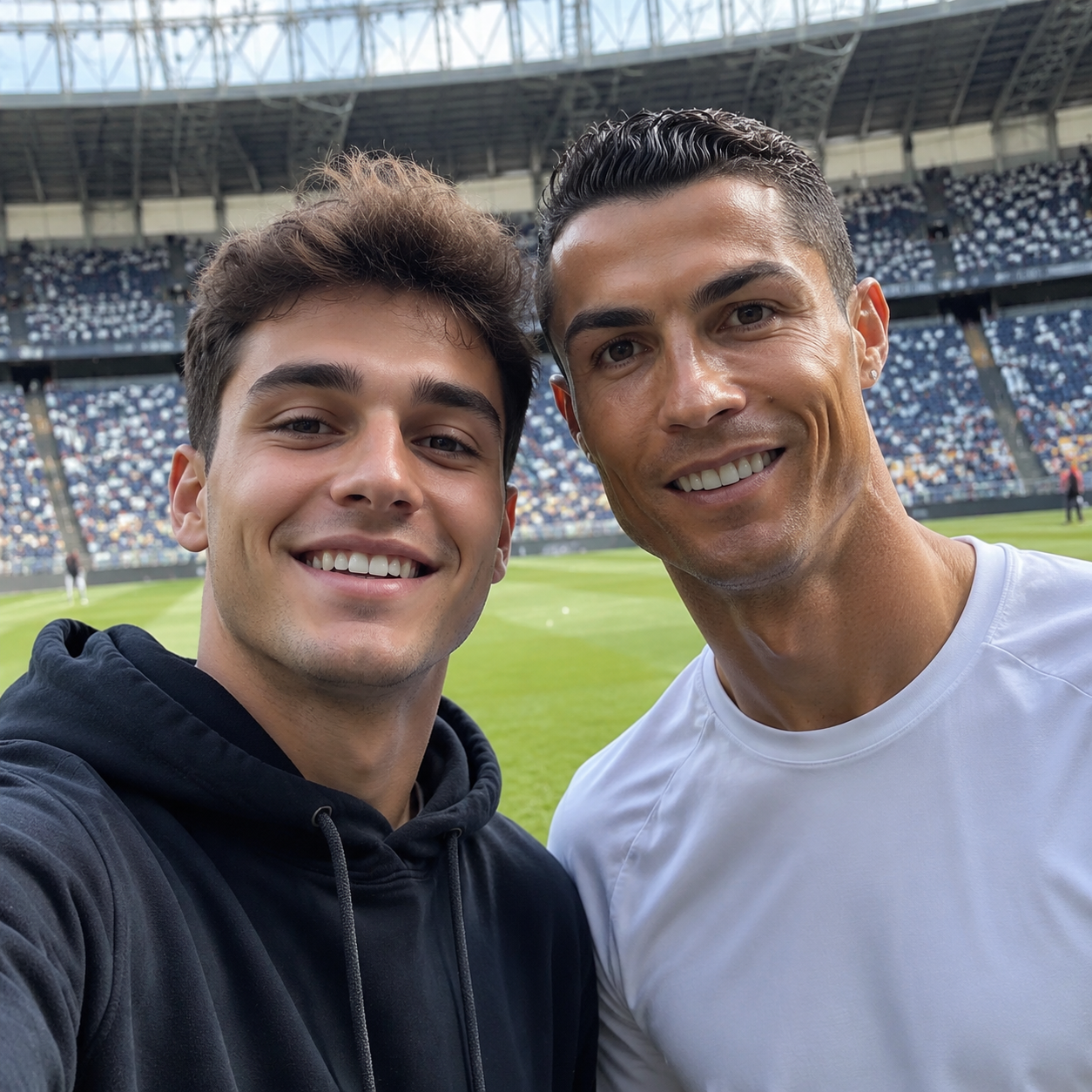 AI football selfie generator result
